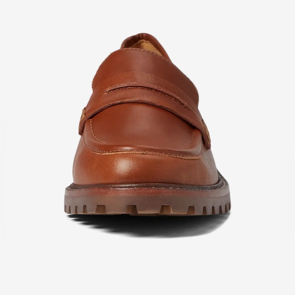 New Madewell The Corinne Lugsole Loafer Women Leather Upper Lining Brown 6.5 - Picture 5 of 8